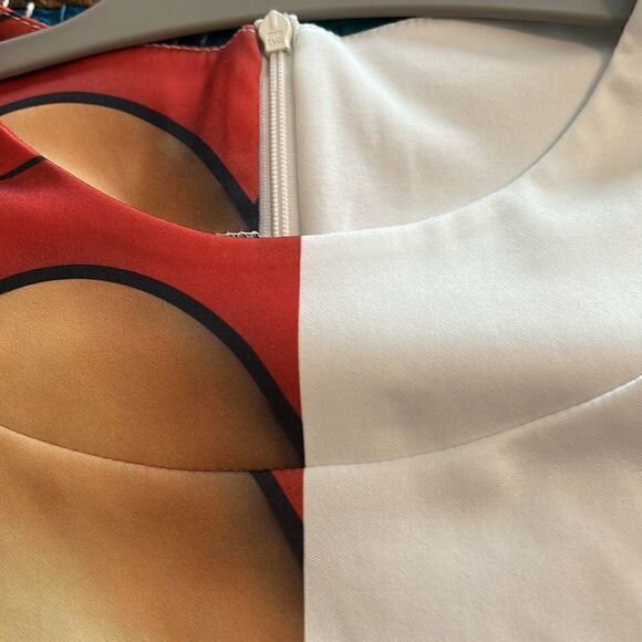 WEARABLE ART. unique graphic on a stunning top. Size large. - Picture 3 of 7